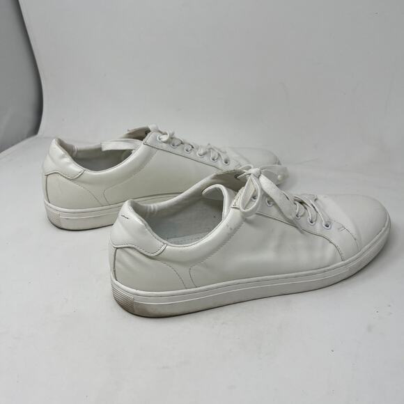 Banana Republic Patent Leather Lace Up Shoe Sneaker White - 10 - Picture 6 of 9